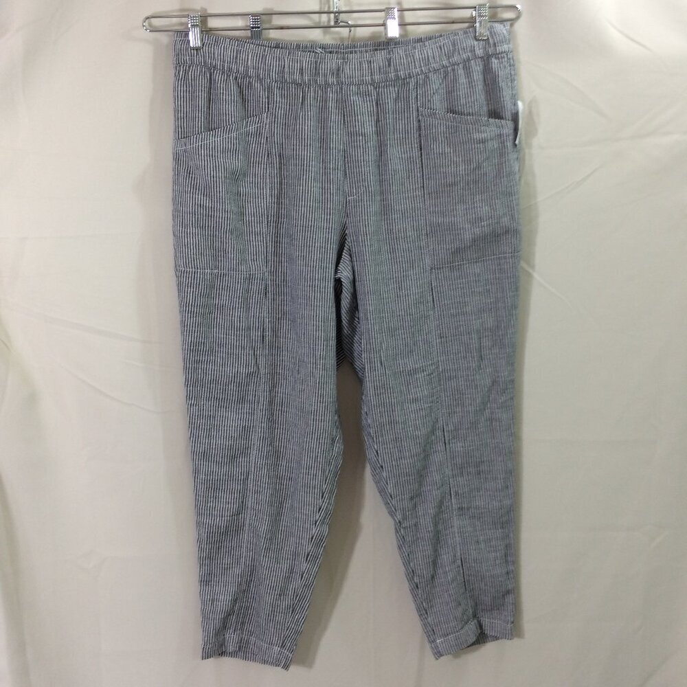 Women's Gray Striped Pants